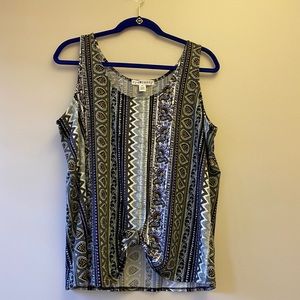 NWOT Eye Candy Patterned Crop Top- 3x